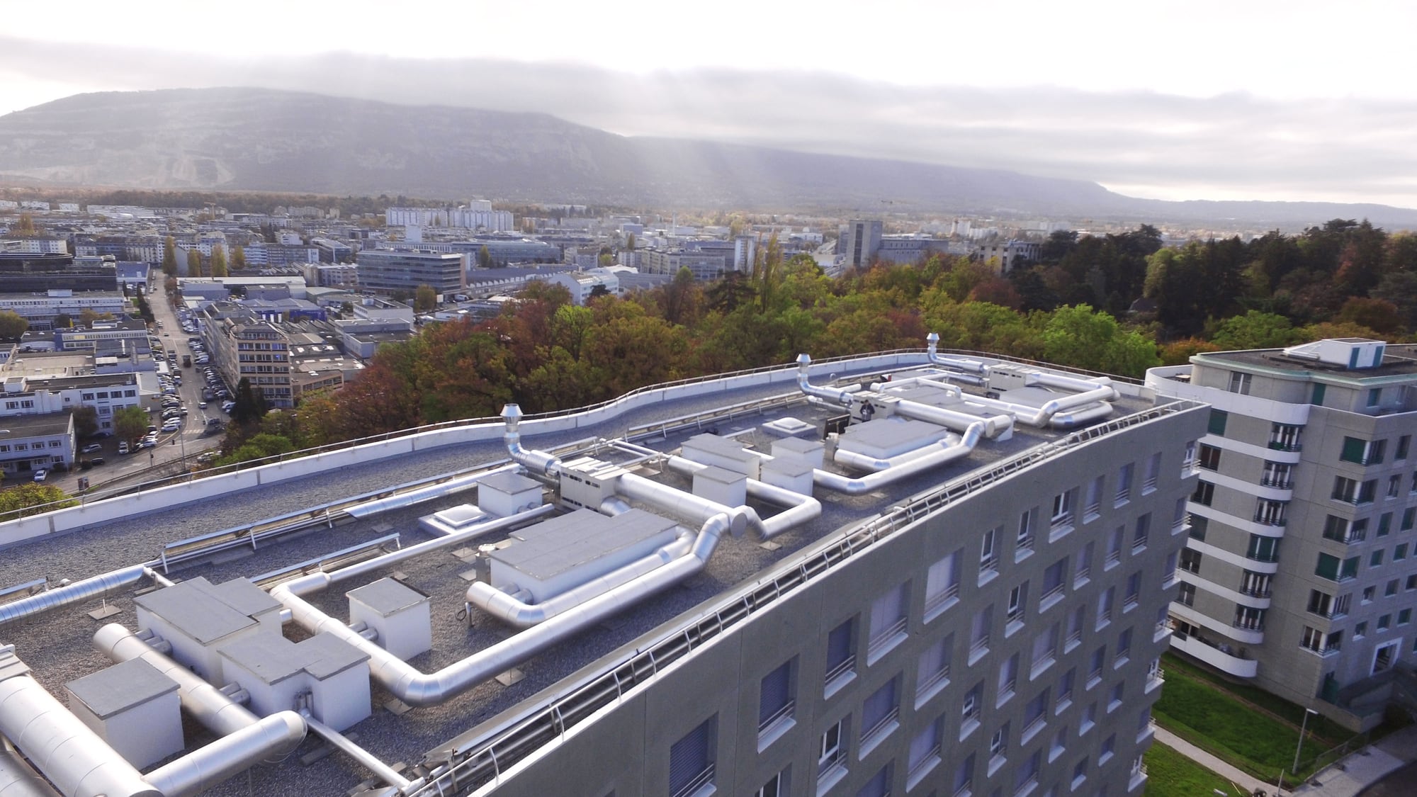 Travaux d’étanchéité sur une toiture plate
